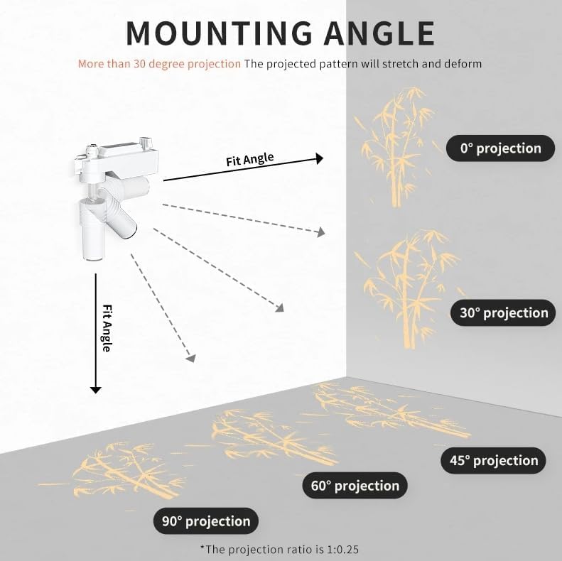 GOBO Projector Indoor Home Logo Projector Portable 8W Floor Light Lamp